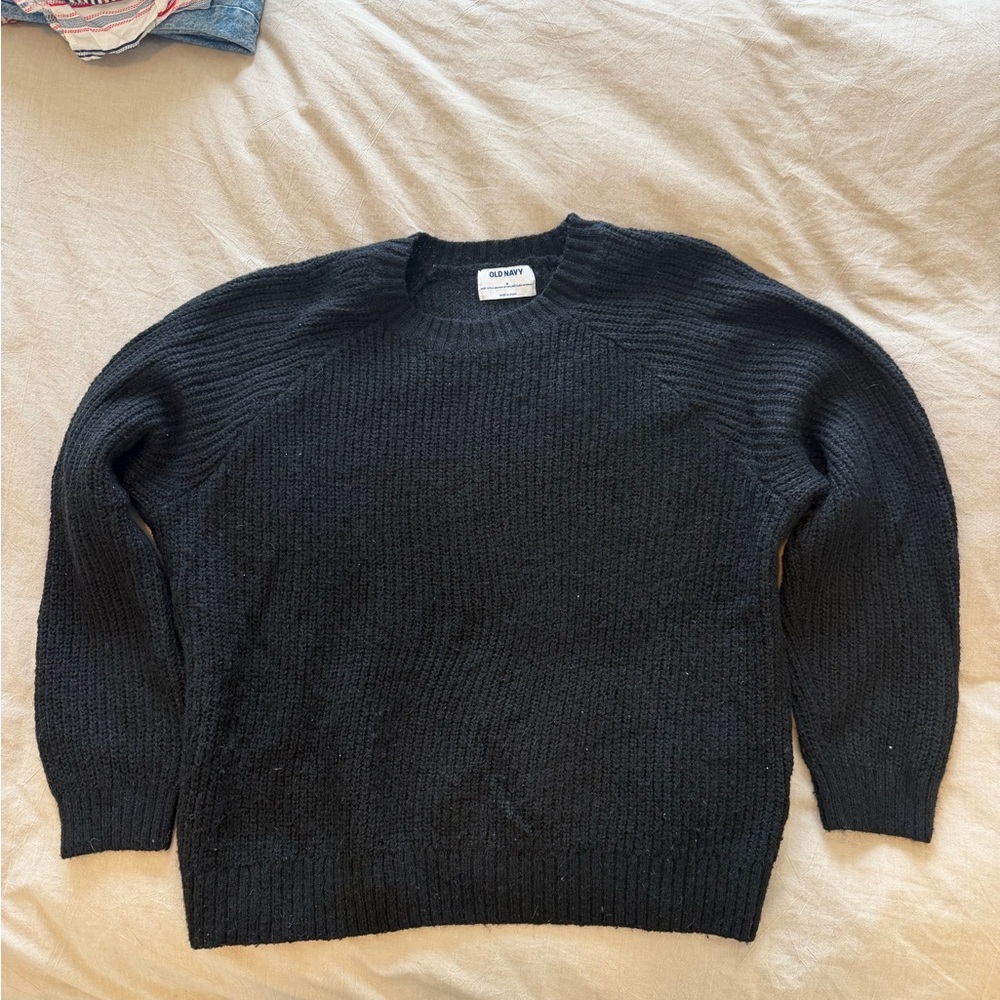 Old Navy Men's Black Crewneck Sweater